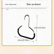 1/5pcs New Hat Hanging Rack, Closet Storage Organizer, Baseball Cap Holder For Men And Women, Multi-Functional Space-Saving Hat Rack, Non-Slip Mark-Free Storage Solution, Perfect Hat Storage Solution. No Installation Required, No Drilling Needed, One Rack Can Hold 8 High-Top Hats. Ideal Choice For Baseball Cap Enthusiasts. Also Suitable As Closet Door Display Rack, Bedroom Storage Rack - Multicolor - View 9