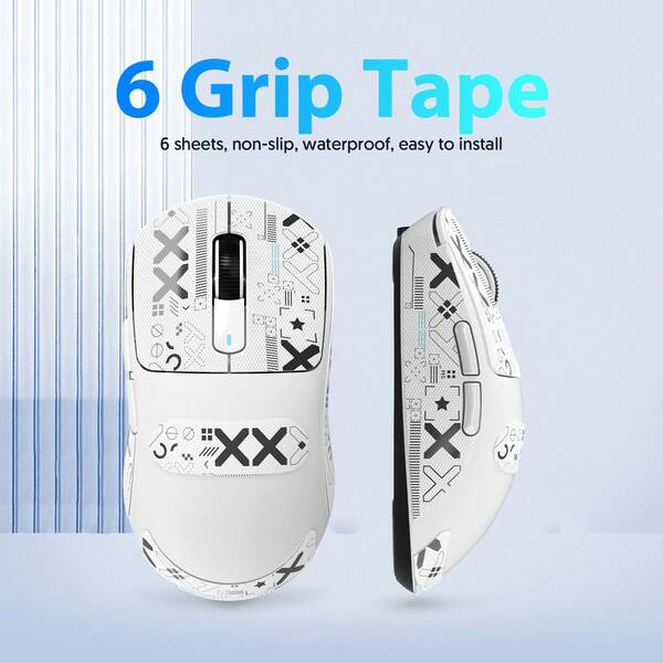 Ratón inalámbrico para juegos X3, ratón ergonómico de 49 g, sensor óptico PAW3395 de 26 000 DPI con tres modos, batería de 200 horas de duración, botones programables, accesorios para juegos de PC/portátil.