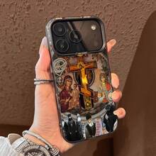 Orthodox Cross Icon Jesus God Phone Case For IPhone 17,16,15,14,13,12,11,Pro,Max,Plus,E,Air,Mini Black Tpu Cover TFGL - 8 - View 6