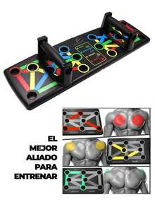 HOG.38 Table Portable And Compact Design: Stable Push-Up Bars Complete And Efficient Workout ELE-GATE - Multicolor - View 1