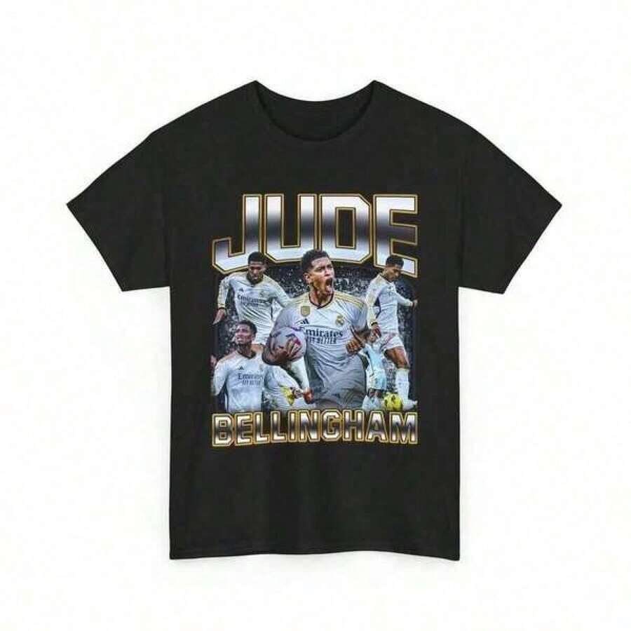 T-shirt graphique vintage des années 90 Jude Bellingham, T-shirt, T-shirt assorti pour la famille, Vêtements pour filles - style1 - Voir 1