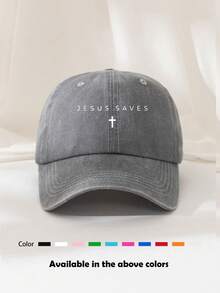 1 pieza Gorra de béisbol unisex de unicolor desgastada, visera deportiva vintage lavada, transpirable, adecuada para salidas diarias, pesca, viajes al aire libre - Multicolor - Ver 17