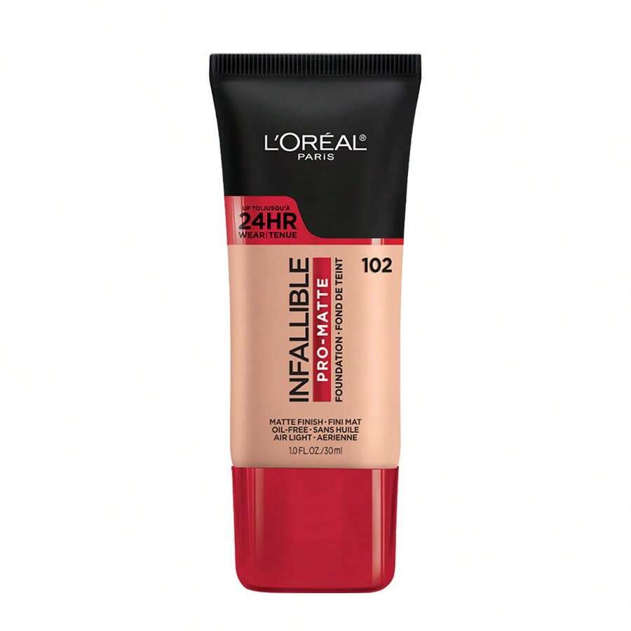 LOreal Paris Cosmetics Makeup Infallible Pro-Matte Liquid Longwear Foundation, Shell Beige, 1 Fl Oz. Variant 12 - 102 貝殼米色 - 查看 1