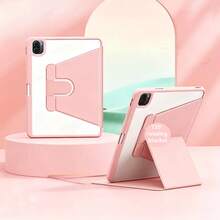 TIANYIMING 360°旋转透明亚克力保护壳，平板电脑支架保护套，兼容iPad/GalaxyTab/LenovoTab/LenovoXiaoxin PAD/LenovoIdea Pad/MatePad/HonorPad/XiaomiPad/RedmiPad等平板电脑型号，也兼容iPad A16 2025、Air 11/13、M2/M3 2024/2025、Pro 11/13、M4 2024、Air 5/Air 4 10.9英寸 2022、第九代、第八代、第七代 10.2英寸、第五代、第六代 9.7英寸、第十代 10.9英寸 2021、Pro 11/12.9英寸、Mini 6 - 粉色 - 查看 2