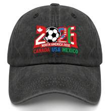 2026 World Cup, Men's & Women's Embroidered Baseball Cap, Breathable Cotton Adjustable Hat, Various Patterns Suitable For Casual Daily Wear - A - View 12