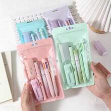 1 Set 6-Piece Stationery Gift Pack, Highly Attractive Student Gift, Learning Supplies, Back To School Gift, Birthday Gift, Student Learning Supplies, Classroom Reward, Graduation Season Gift - Sets - View 3