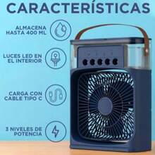 5-Hole Fan, Mini Portable Air Conditioner Cooler, Practical Climate Control, Color - MULTICOLORED - View 10