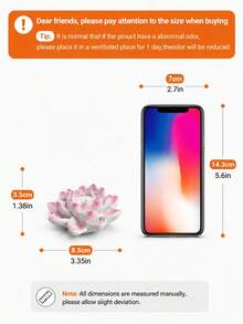 1pc Lotus Incense Stick Holder, Elegant White Flower Shaped Incense Burner, Suitable For Aromatherapy, Home Decor, Meditation And Yoga Studio, Zen Style Room Ornament, Suitable For Relaxation, Bedroom, Living Room, Office Use - A - View 9
