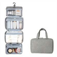 1 Stück Hängende Kosmetiktasche, Wasserdichter Faltbarer Kosmetik-Organizer für Reisen und Outdoor-Nutzung - Übersicht 11