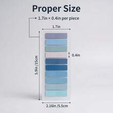 200pcs 1 Random Color PET Index Tabs, Office Daily Page Markers, Book Tabs, Student Marker Stickers, Classification Labels, File Index Labels - Multicolor - View 4