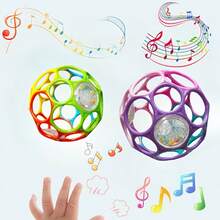 Baby Combination Ball With Bell, Hollow Portable Sensory Rattle, Enhances Hand-Eye Coordination, Early Education Toy (Random Color), Suitable For Daily Play, Holiday, Birthday, Back To School, Thanksgiving Gift - Multicolor - View 12