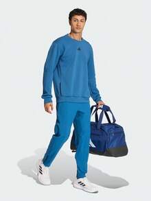 Adidas Men's D4T CREW SWEATS Knit Sweatshirt Without Hood KA4820 - Blue - View 6