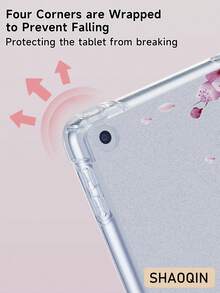客製化平板保護殼，可自訂文字，包含櫻花樹設計，適用於 iPad Mini 4/5/6/7 與 Air 8 (2026年款)。單件保護殼（不含前蓋），亦相容於 Galaxy Tab A9 8.7 吋與 Tab A7 Lite 8.7 吋。DIY 平板保護殼，創意 DIY 外殼，適合兒童、家庭、寵物、生日、週年紀念、新年禮物、開學禮物等。 - 彩色 - 查看 4
