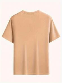 Printed Sports And Outdoor Products, Sports And Outdoor Clothing, Men's Sports And Outdoor Clothing, Men's Casual Sports Shirts And Tops, T-Shirts. - 卡其色 - 查看 2