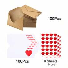 50/100er Set Mini-Umschläge für Liebesbriefe mit Herz-Aufklebern und Blankokarten, selbstversiegelnde Liebesbrief-Umschläge, Mini-DIY-Karten und kleine Liebesnotizen, geeignet für Hochzeit, Verlobung, Jahrestag, romantisches Geburtstagsgeschenk für Freundin, Freund, Fernbeziehung - Ich liebe Geld - Übersicht 12