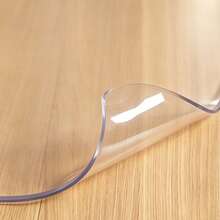 Clear Table Cover Protector Thick Plastic Table Cover, Table Protector For Dining Room Table, Waterproof Vinyl Tablecloth Table Pad Mat For Kitchen, Dresser, Writing Desk - Transparent - View 2