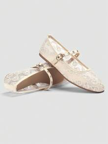 ADAMUMU New Women's Premium Fashion Comfortable Studded Flat Shoes, Reflective Shiny Metallic Rivets, Lightweight Suitable For Spring Summer Autumn Winter All Seasons, Fashionable And Comfortable For Daily And Party Wear - Apricot - View 3