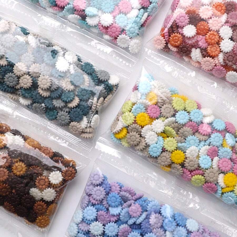 300pcs/Bag Sealing Wax Beads, Sunflower Mixed Color Sealing Wax Pellets, For Invitations/Envelopes/Bookmarks/Art Supplies/DIY Crafts/Gift Decoration Sealing Wax Material - 300 Sunflower Wax Granules/bag - View 1