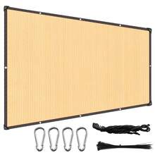 1pc UV-Resistant Coffee Brown High-Density Polyethylene Sun Shade Sail, Safety Fence, Garden Fence, Gazebo Shade Cloth, Privacy Screen, Outdoor Sun Shade Net, Windproof, Bird-Proof, Insect-Proof, Snow-Proof, Dust-Proof, Suitable For Summer Camping, Outdoor Swimming Pool And Simple Garage. - PE Shade Cloth - View 1