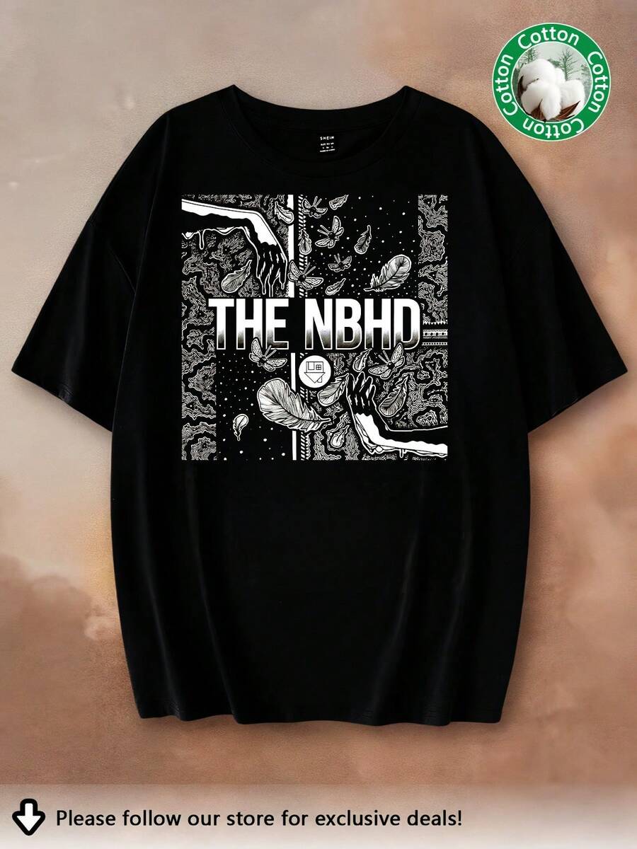 Vintage The Neighbourhood T-Shirt, The Neighbourhood T-Shirt, Rockmusik-T-Shirt, Pullover, Popkleidung, Merchandise der Alternative-Rock-Band, Geschenk für Musikliebhaber. - Schwarz - Übersicht 1