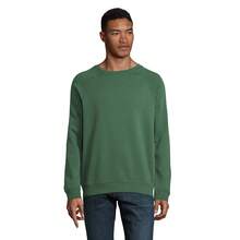 SOLS Unisex Adult Space Organic Raglan Sweatshirt - Bottle Green - View 2