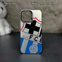 Funda para Teléfono: Funda para Teléfono con Estampado 2D del Club de Fútbol B-Barcelona, Compatible con iPhone 17 16e 16 15 14 13 12 11 Mini Pro Max Air X XR XSMAX 8 7 Plus, Cubierta Trasera Mate Anticaídas - Estilo 1 - Ver 8