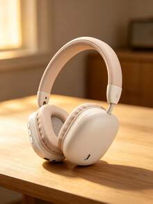 Gerripuer 新款全耳式无线耳机 HIFI高清通话 手机舒适MP3音乐 Type-C 可折叠便携旋转伸缩ABS塑料 高端商务礼品无线耳机 360°环绕声真立体声V5.3 新年/情人节/生日礼物 上网课无线耳机 音量可调 6小时续航 运动音乐耳机 - 杏色 - 查看 2