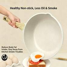 Maifan Stone Non-Stick Frying Pan With Wooden Handle, Easy To Clean Cooking Pot For Home Use - View 11