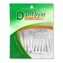 Danfayar 24支裝牙縫刷，成人用牙縫清潔刷，適用於清潔牙縫與牙套，軟毛搭配彈性鋼絲，直型 I 型，每支附保護蓋，6種尺寸不同顏色 - 彩色 - 查看 9