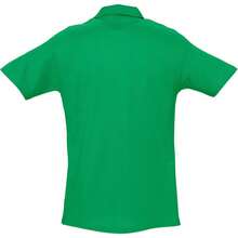 SOLS Mens Spring II Short Sleeve Heavyweight Cotton Polo Shirt - Kelly Green - View 2