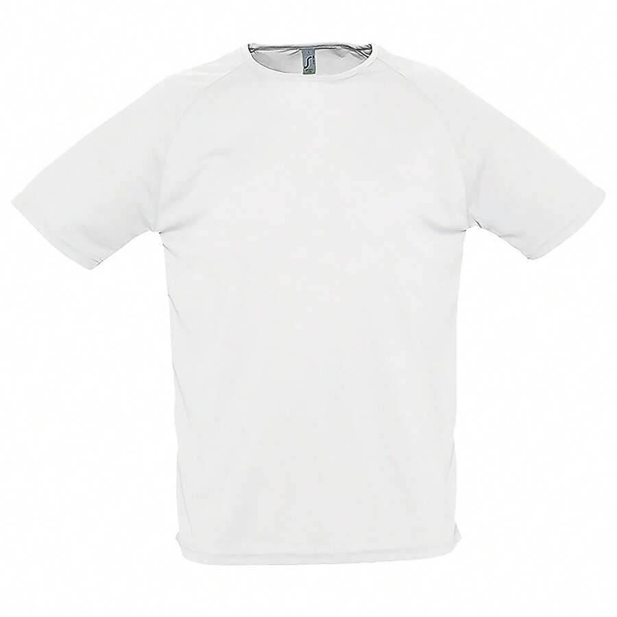 SOLS Mens Sporty Short Sleeve Athletic Sport Performance T-Shirt - White - View 1