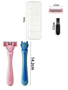 Women's Bikini Hair Removal Razor Featuring 6-Layer Replaceable Stainless Steel Blades, Manual Safety Razor Head, Manual Body Razor, Bikini Trimmer, And Hair Remover. - Upgraded Version - View 11