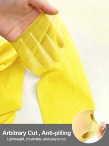 Soft Cream Matte Tights, Skin-Friendly High Elasticity, Versatile Slimming Solid Color Stockings For Daily Wear, Dating And Commuting - Yellow - View 2