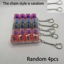 1 pieza Adorno de tecla multicolor para alivio del estrés - Colgante de tecla de teclado mecánico - Regalo del Día de San Valentín y accesorio de moda - Mezcla de colores - Ver 10