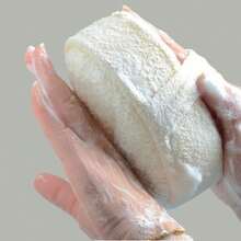 Sponge Bath Brush, Loofah Bath Supplies, 10X14.5X5cm, Exfoliating Massage Bath Brush, 1pc/2pcs, African Net Sponge, Body Brush, Bath Accessories, Exfoliating Scrub - Apricot - View 2