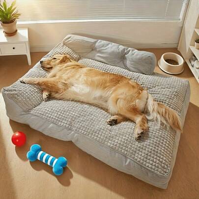 Zero Gravity Pressure Relief Orthopedic Dog Bed Slow Rebound Support Anti-Scratch Chew Resistant Detachable Machine Washable Cover Sleeping Mattress For Large Breed Elderly Dogs