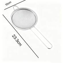 1pc/3pcs Stainless Steel Strainer, Non-Slip Easy To Clean Metal Stove Cookware Rack, Durable Oil Skimmer Spoon, Suitable For Soup Ladle, Spatula And Dumplings, Rust-Proof Kitchen Storage Rack (Space-Saving) - Silver - View 11