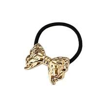 Wavy Cloud Metallic Textured Lava Hair Tie Low Ponytail Clip Back Head Bun Alloy Hair Accessory Hair Rope For Women Elastics Rubber Bands - Cloud Metal Hairband - View 4
