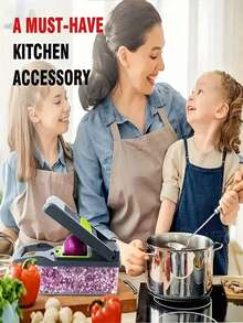 16-In-1 Multifunctional Vegetable Chopper With Handle, Includes Grater And Dicer, Suitable For Fruits, Onions, Carrots, Potatoes, Etc., With Storage Box, Perfect Christmas Gift, Kitchen Supplies, Kitchen Accessories, Grater - Grey - View 9