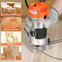 Router Para Madera Recortadora Rebajadora 800w +15 Brocas - A - Ver 7