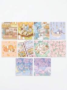 Vintage Scrapbook Paper Pads - 60 Sheets Mixed Collage Paper - Double-Sided Printed Cardstock Decorative Vintage Origami Journal Collection Patterns - Suitable For Handmade Packaging - Photo Albums - Educational Games - Girls Games - Multicolor - View 6