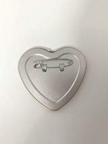 Cute Heart Pattern Brooch Badge, Metal Lapel Pin, Decorative Accessory For Backpack, Clothing, Hat, Best Gift For Friends, Birthday Gift,Halloween - Heart-shaped - View 3