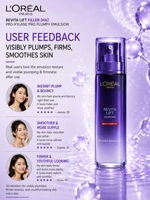 L’Oreal Paris L'Oreal 玻尿酸乳液 旅行裝 50ml，正裝 110ml，減少細紋、深層保濕、賦活肌膚、快速吸收、清爽不油膩、輕盈質地，適合日常護膚 - 玻尿酸水光充盈玻色因乳液 - 查看 9