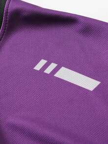 Men's Crew Neck Sports Casual Long Sleeve T-Shirt, Gradient Color Fitness Running Long Sleeve T-Shirt Top, Suitable For Outdoor Activities, Men's Sports T-Shirt Top - Purple - View 5