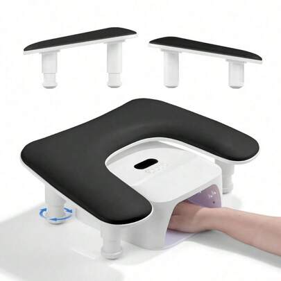 Adjustable Manicure Armrest, U-Shaped Manicure Armrest Stand, Ultra-Fine Fiber Soft PU Leather, Removable Manicure Hand Rest Pillow, Manicure Pad Technology
