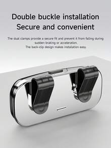 Car Sun Visor Glasses Storage Box, Durable Scratch-Resistant Fashion Glasses Organizer, Practical Car Interior Accessory, Thoughtful Gift Choice For Daily Drivers And Commuters - 1pc - View 8