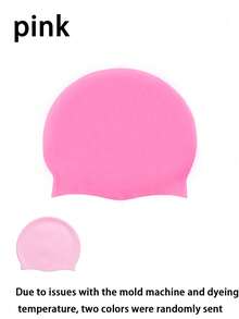 1/10Pcs Premium Silicone Swim Cap For Adults & Teens, Waterproof Elastic Hat With Ear Protection, Fits Long & Short Hair, Windproof Warm For Winter. Anti-Slip High Elastic, No Deformation, Great For Pool, Beach, Surf, Diving, Fitness & Water Sports - Multiple Styles - View 10