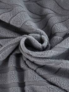 1/2/4/6pcs Jacquard Elastic Dining Chair Covers Set, Dark Color Stretch Full Coverage Washable Soft Fleece Chair Slipcovers, Suitable For Kitchen, Dining Room, Party, Wedding - Grey - View 7