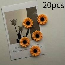 1/3/5/8/10/12/14/20pcs Fun Sunflower Resin Fridge Magnets, Suitable For Kitchen Refrigerator, Can Be Used As Small Gifts For Family And Friends, Warm And Shiny Sunflower Decorative Magnets, Table Decoration, Kitchen Decoration, Suitable For Kitchen, Living Room, Office, Bulletin Board, Holiday Gift - one-size - View 18