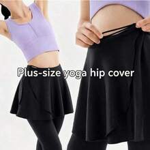 1pcsWomen's High Waisted Yoga Skirt With Leggings, Adjustable Tie Waist Athletic Skort For Tennis, Running, Workout, Gym & Daily Wear - Multicolor - View 4